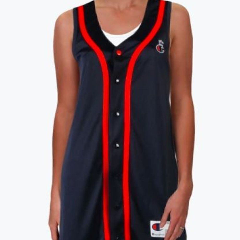 Champion Baseball Jersey Button Front Dress